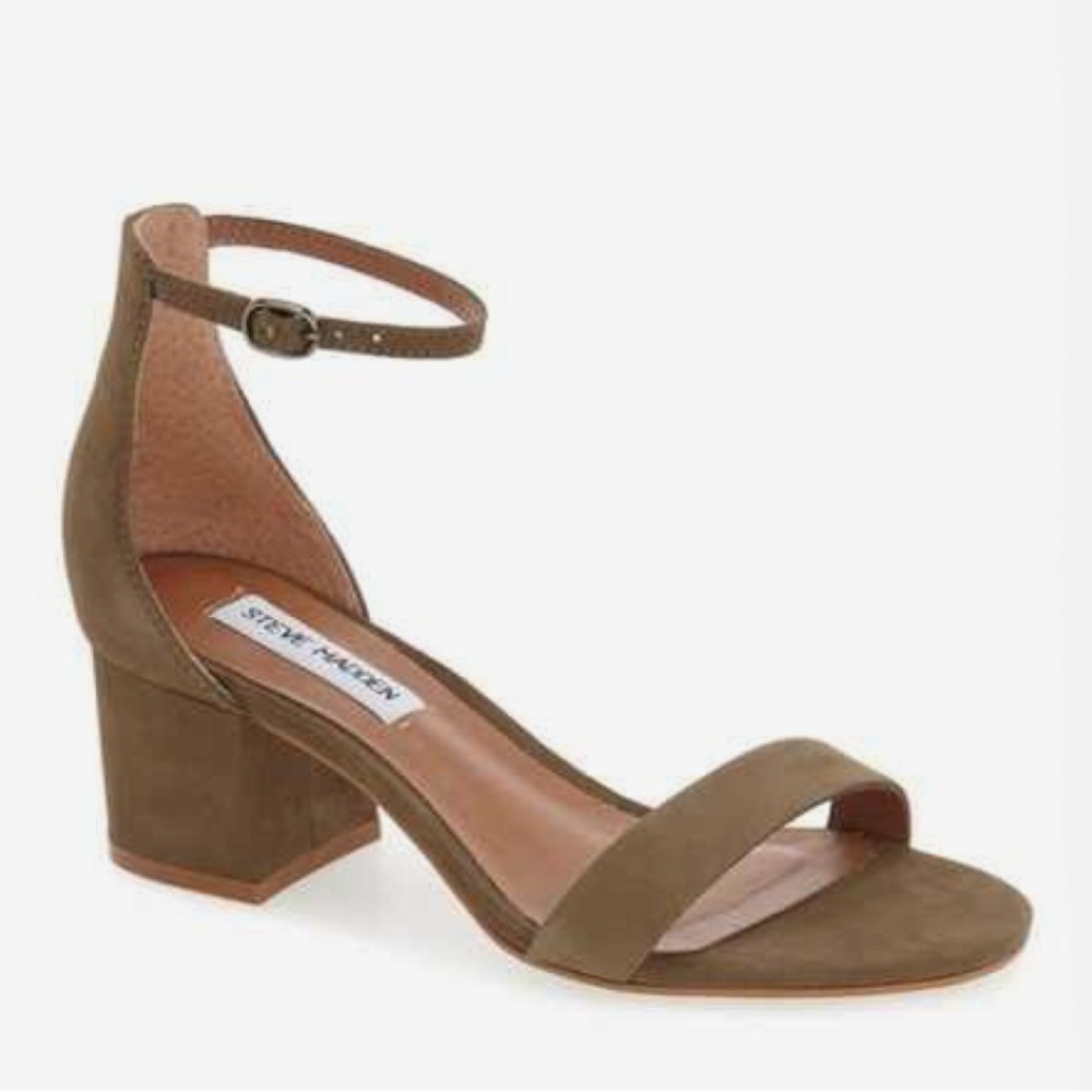 Steve Madden Irenee Olive Block Heel Sandals